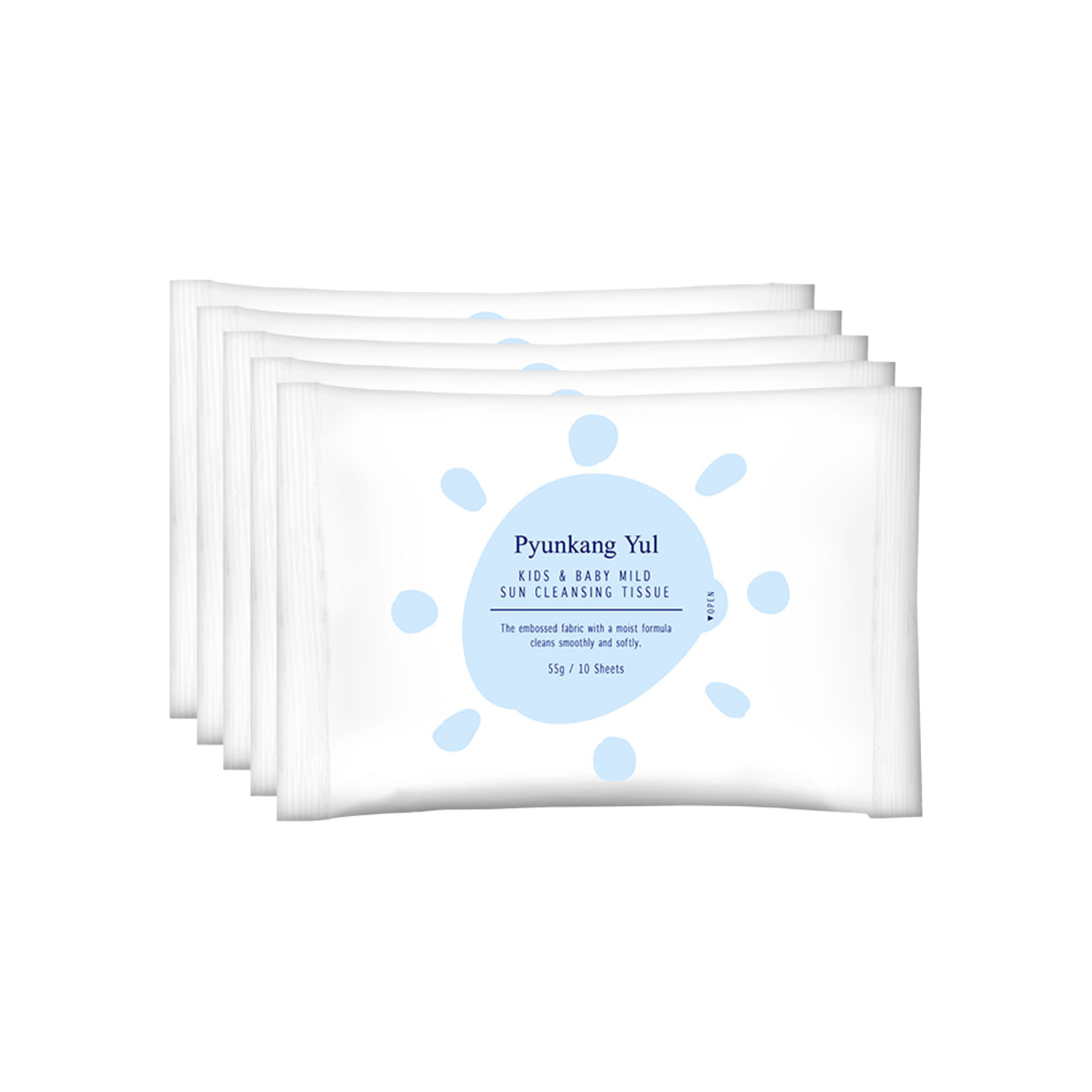 Kids & Baby Mild Sun Cleansing Tissue 10ea*5